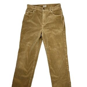 Women's Size 12 Wide Leg Corduroy Pants Tan Jones New York Sport Classic